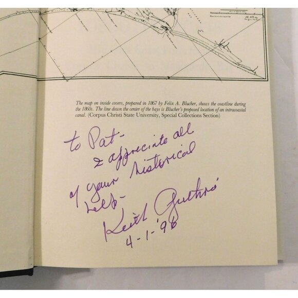 Texas Forgotten Ports by Keith Guthrie SIGNED First Edition1988 Hardcover Jacket - Picture 4 of 6